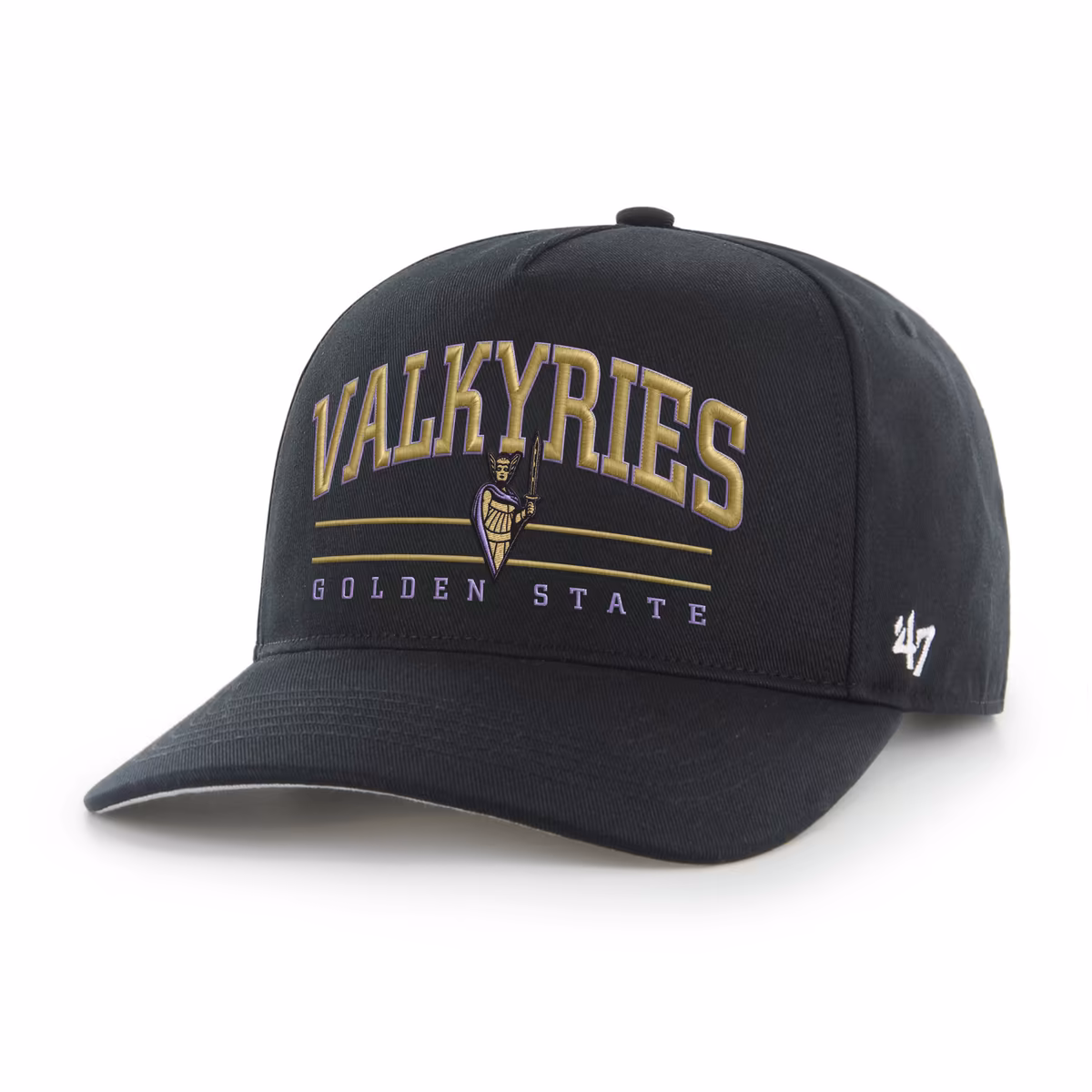 Men's '47 Eclipse Black Golden State Valkyries Roscoe Hitch Adjustable Hat