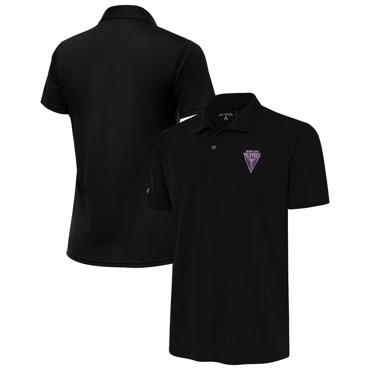 Women's Antigua Black Golden State Valkyries Tribute Polo 9 Women's Antigua Black Golden State Valkyries Tribute Polo