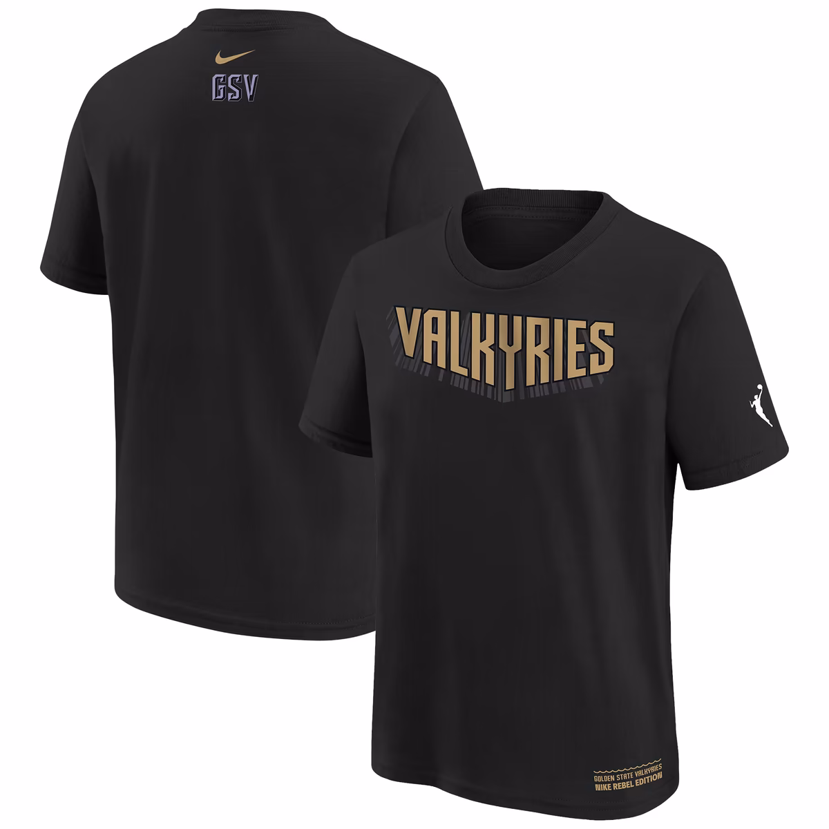 Youth Nike Black Golden State Valkyries Rebel Edition T-Shirt 1 Youth Nike Black Golden State Valkyries Rebel Edition T-Shirt
