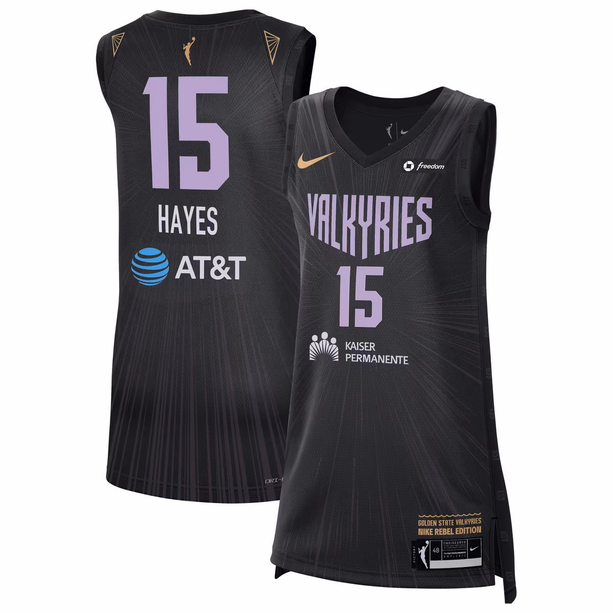 Unisex Nike Tiffany Hayes Black Golden State Valkyries Victory Badge Jersey - Rebel Edition 10 Unisex Nike Tiffany Hayes Black Golden State Valkyries Victory Badge Jersey - Rebel Edition