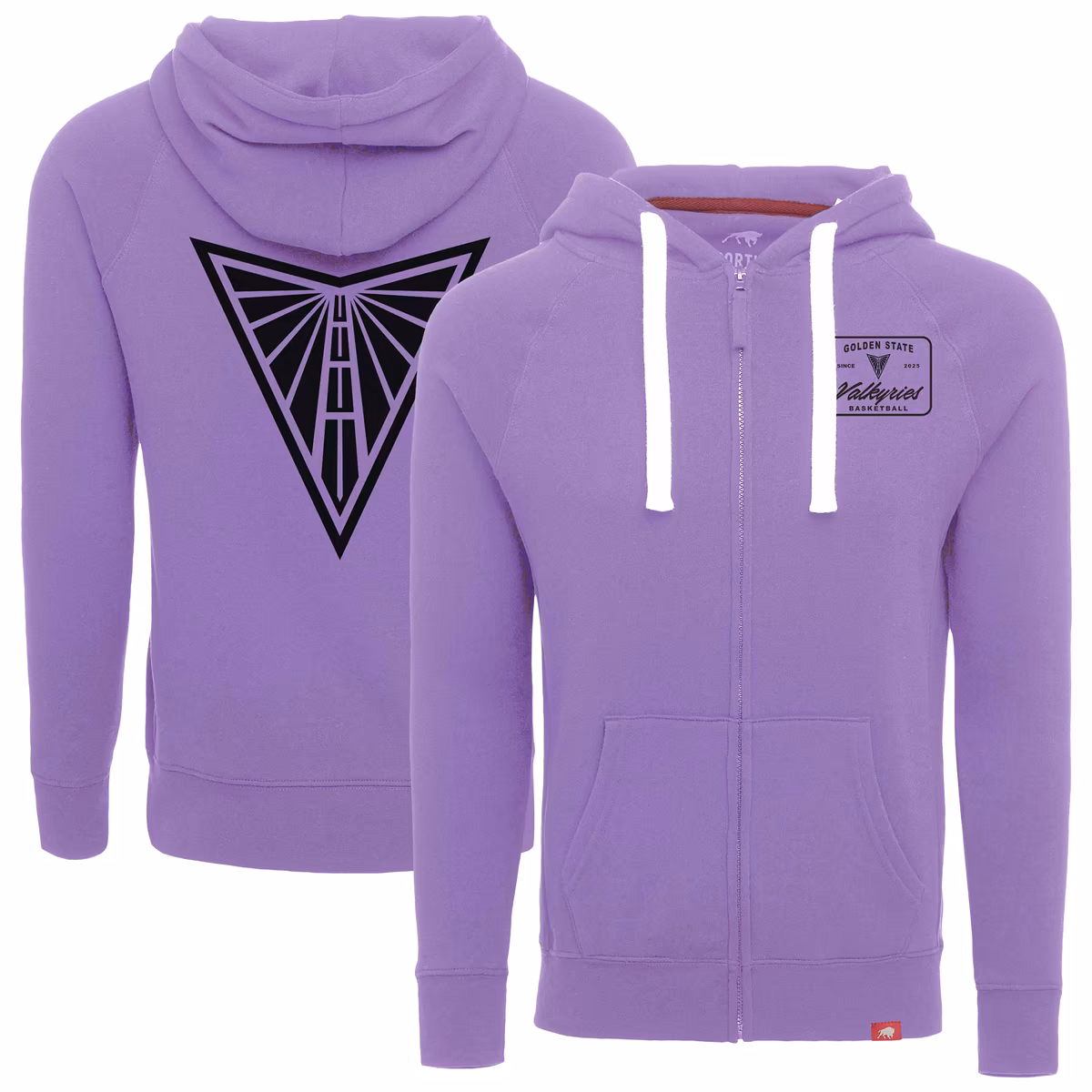 Unisex Sportiqe Violet Golden State Valkyries Heywood Raglan Full-Zip Hoodie 1 Unisex Sportiqe Violet Golden State Valkyries Heywood Raglan Full-Zip Hoodie