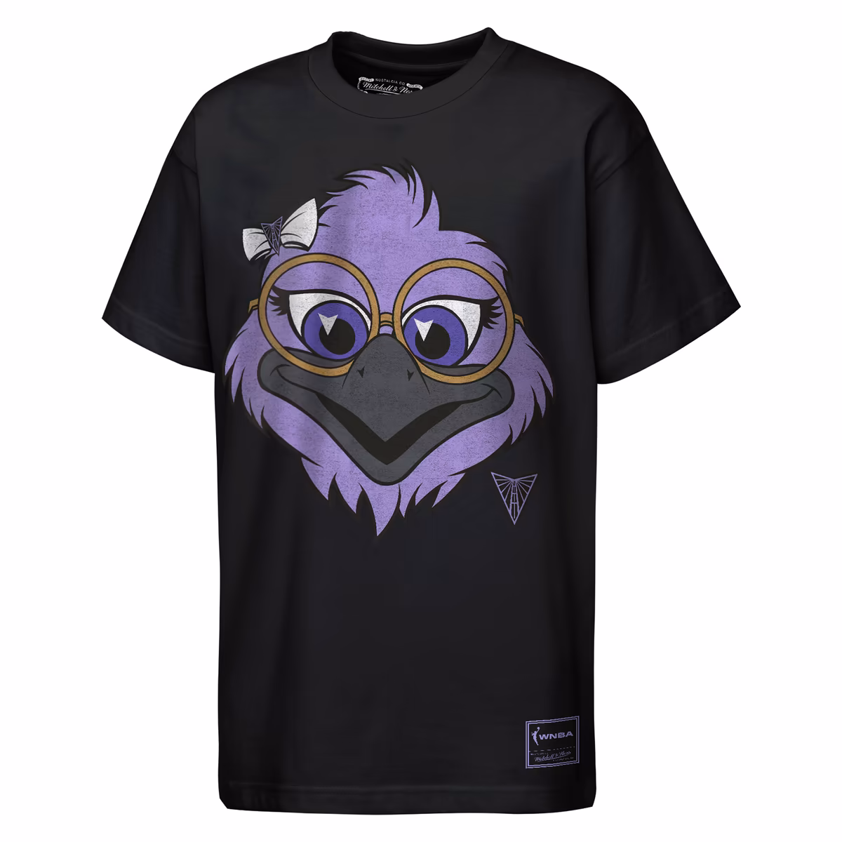 Youth Mitchell & Ness  Black Golden State Valkyries Mascot Big Face Heavyweight T-Shirt