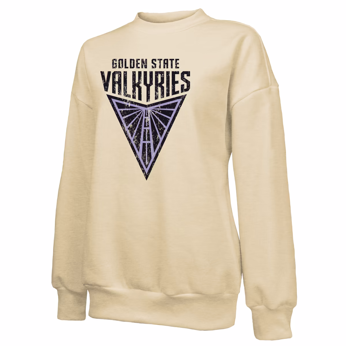 Women's Majestic Threads Cream Golden State Valkyries Primary Logo Drop Shoulder Tri-Blend Pullover Sweatshirt 3 Women's Majestic Threads Cream Golden State Valkyries Primary Logo Drop Shoulder Tri-Blend Pullover Sweatshirt