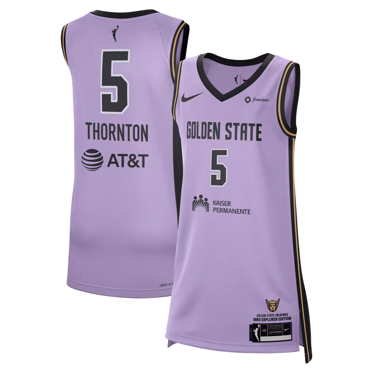 Youth Nike Kayla Thornton Violet Golden State Valkyries Badge Victory Jersey - Explorer Edition 1 Youth Nike Kayla Thornton Violet Golden State Valkyries Badge Victory Jersey - Explorer Edition