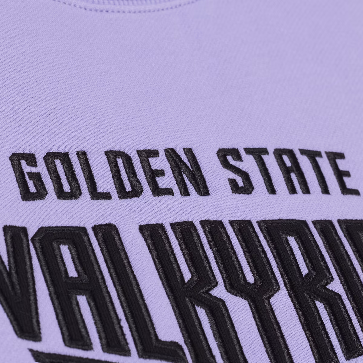 Women's Mitchell & Ness Purple Golden State Valkyries Lightweight Fleece Crewneck Sweatshirt 5 Women's Mitchell & Ness Purple Golden State Valkyries Lightweight Fleece Crewneck Sweatshirt