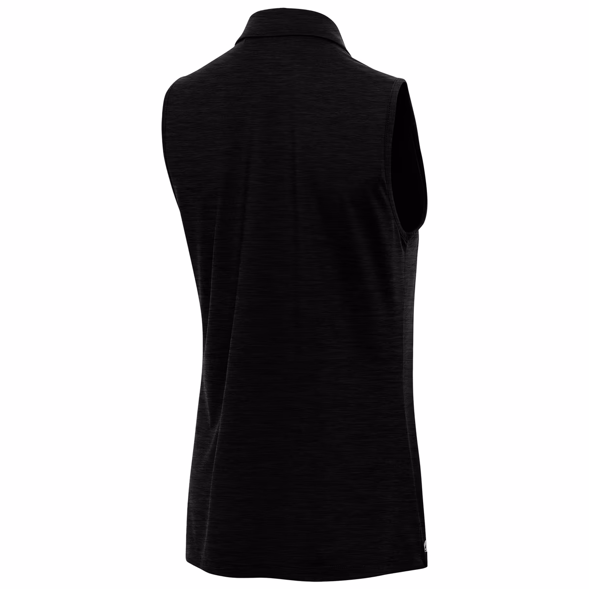 Women's Antigua Heather Black Golden State Valkyries Layout Sleeveless V-Neck Polo 4 Women's Antigua Heather Black Golden State Valkyries Layout Sleeveless V-Neck Polo