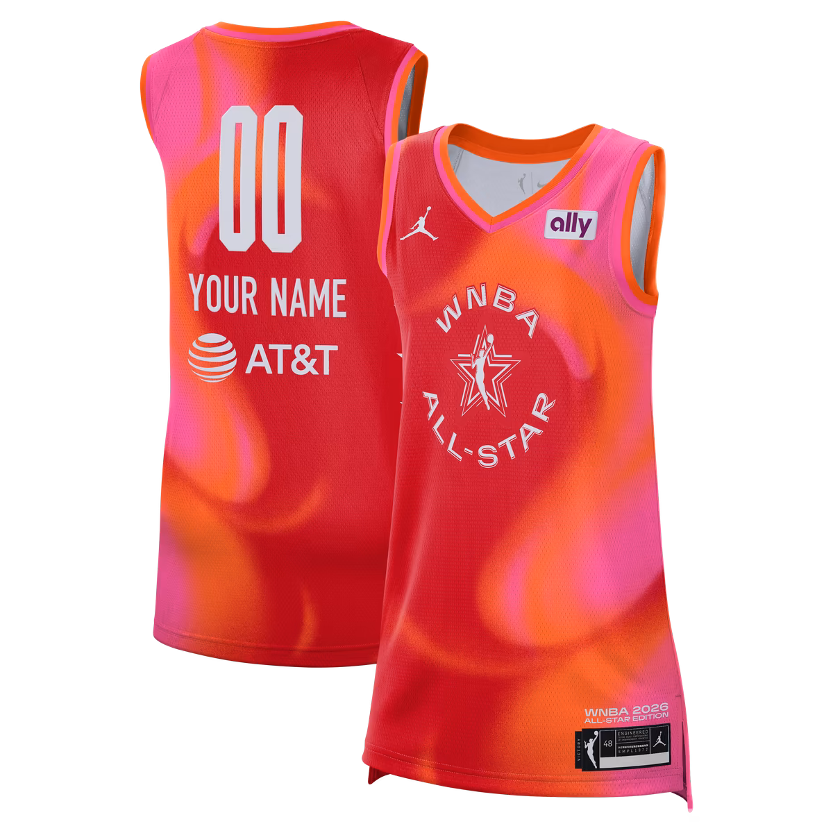 Unisex Jordan Brand Red 2026 WNBA All-Star Game Victory Custom Jersey 8 Unisex Jordan Brand Red 2026 WNBA All-Star Game Victory Custom Jersey