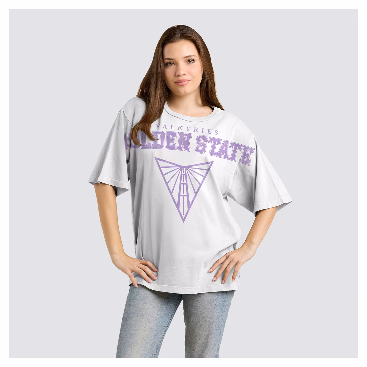 Women's Fanatics  White Golden State Valkyries Spirit Relaxed Jersey T-Shirt