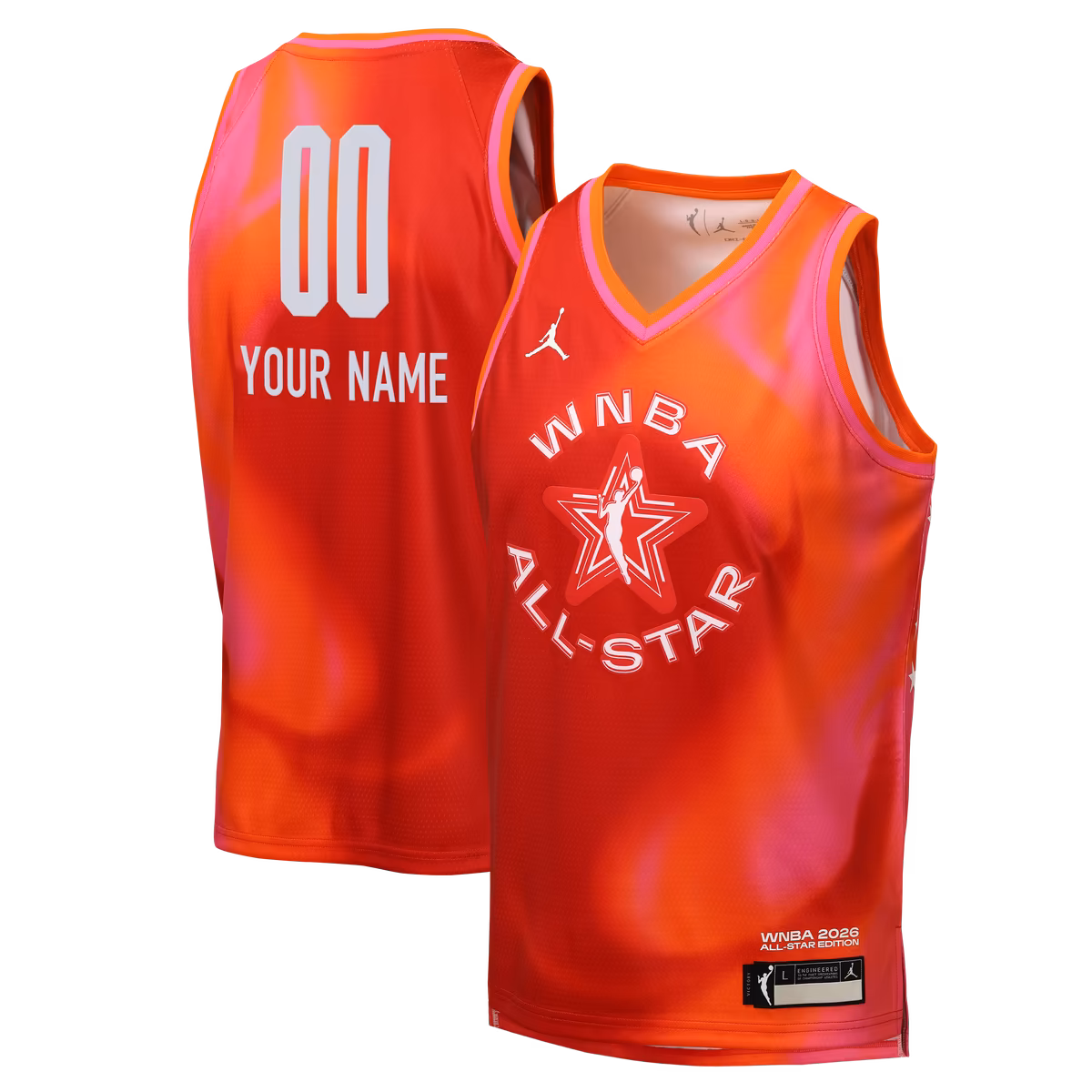 Youth Jordan Brand Red 2026 WNBA All-Star Game Victory Custom Jersey 9 Youth Jordan Brand Red 2026 WNBA All-Star Game Victory Custom Jersey