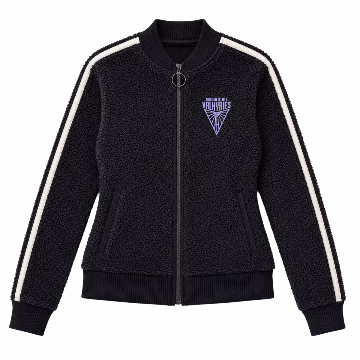 Unisex FISLL Eclipse Black Golden State Valkyries Sherpa Full-Zip Jacket 9 Unisex FISLL Eclipse Black Golden State Valkyries Sherpa Full-Zip Jacket