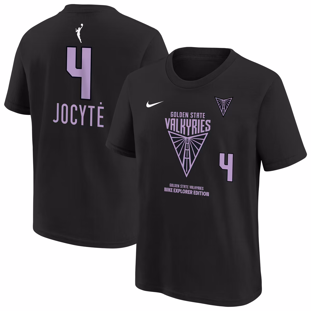 Youth Nike Justė Jocytė Eclipse Black Golden State Valkyries 2025 WNBA Draft Explorer Edition Name & Number T-Shirt 8 Youth Nike Justė Jocytė Eclipse Black Golden State Valkyries 2025 WNBA Draft Explorer Edition Name & Number T-Shirt