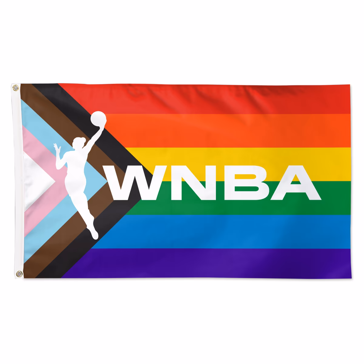 WinCraft WNBA 3' x 5' Pride Wordmark Single-Sided Flag 8 WinCraft WNBA 3' x 5' Pride Wordmark Single-Sided Flag
