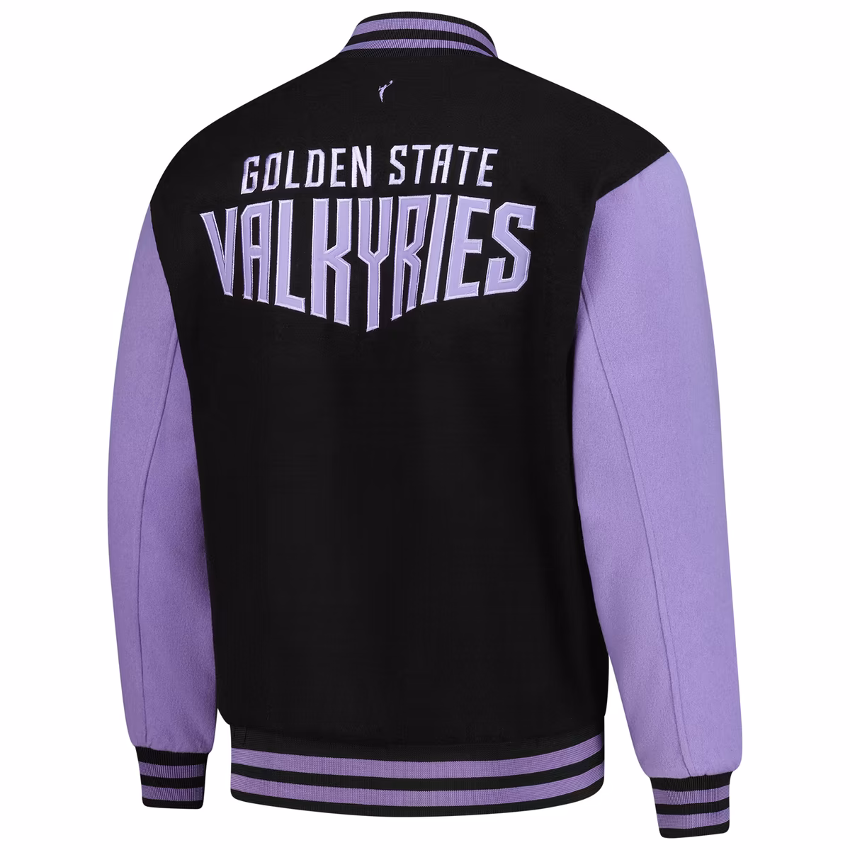 Unisex FISLL Eclipse Black Golden State Valkyries Full-Snap Varsity Jacket 4 Unisex FISLL Eclipse Black Golden State Valkyries Full-Snap Varsity Jacket