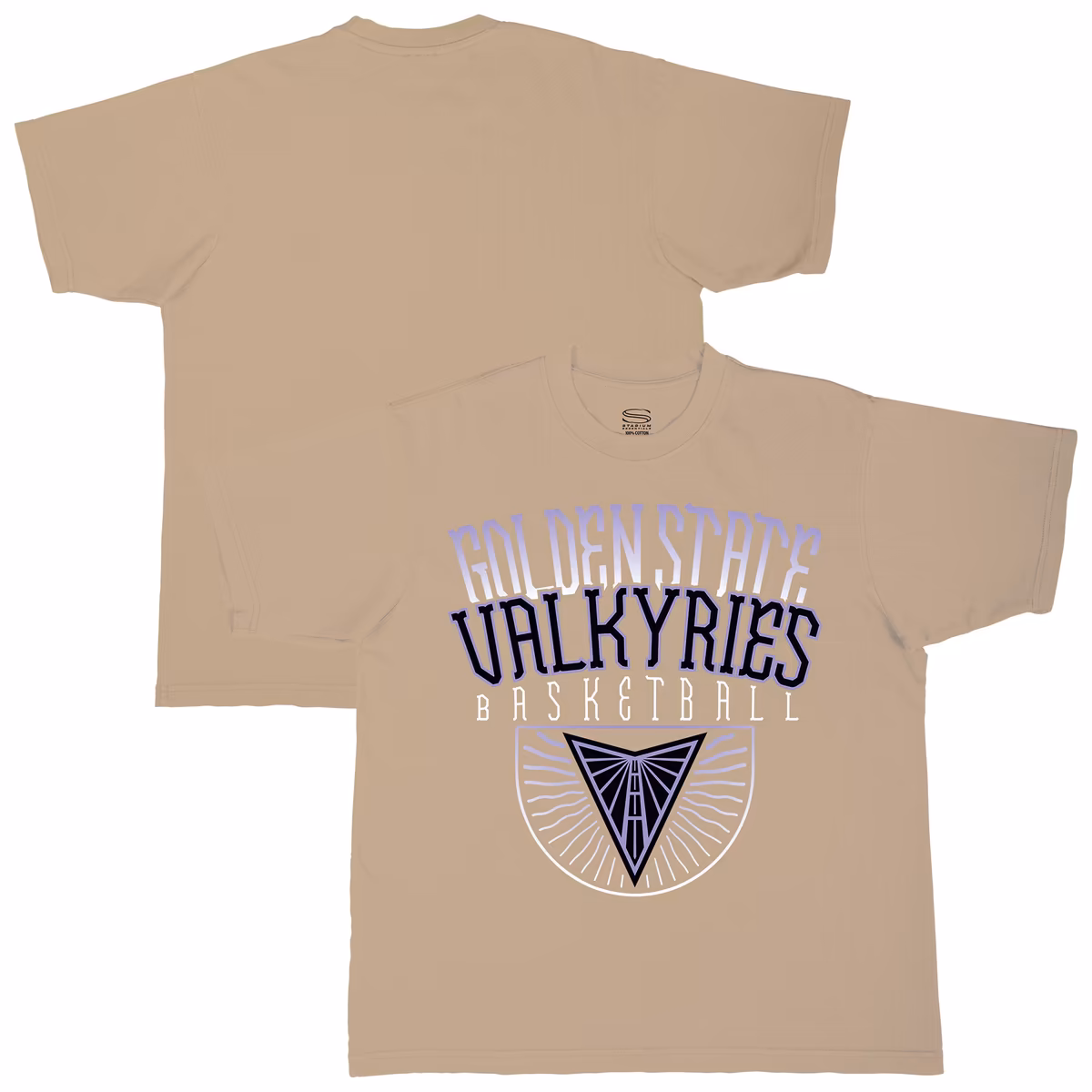 Unisex Stadium Essentials Sand Golden State Valkyries Rays Up Urban Premium Relaxed Fit T-Shirt