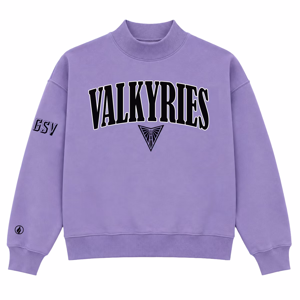 Unisex FISLL Violet Golden State Valkyries Mock T-Neck Sweatshirt 2 Unisex FISLL Violet Golden State Valkyries Mock T-Neck Sweatshirt