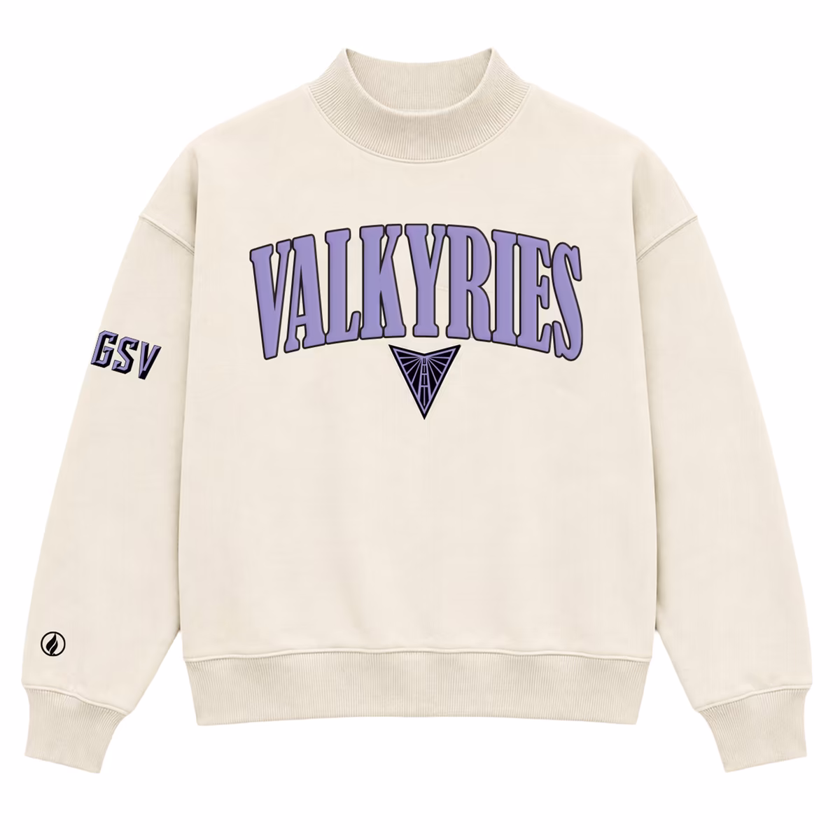 Unisex FISLL Cream Golden State Valkyries Mock T-Neck Sweatshirt 11 Unisex FISLL Cream Golden State Valkyries Mock T-Neck Sweatshirt