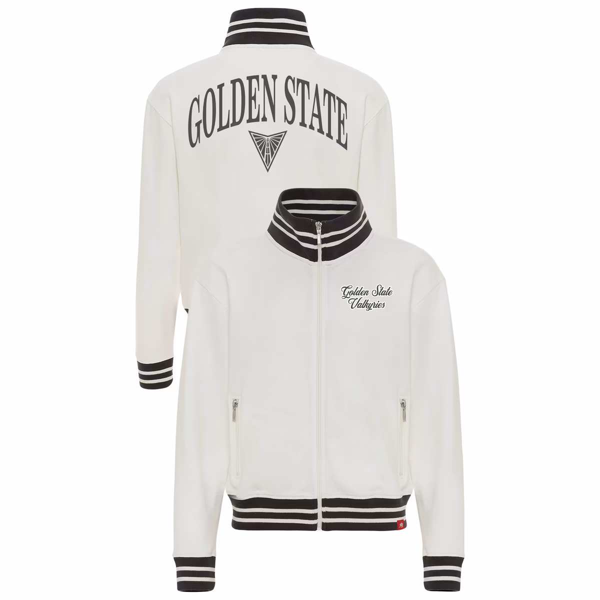 Women's Sportiqe Cream Golden State Valkyries Athletic Club Collection Sutton French Terry Full-Zip Jacket