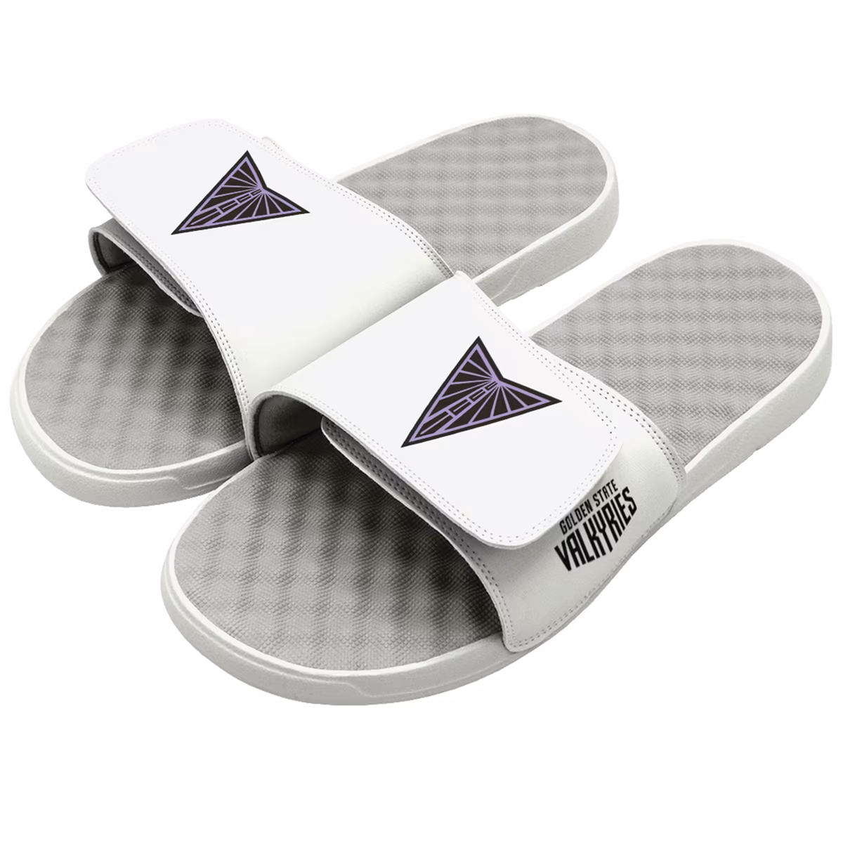Unisex ISlide Celestial White Golden State Valkyries Primary Logo Slide Sandals 6 Unisex ISlide Celestial White Golden State Valkyries Primary Logo Slide Sandals