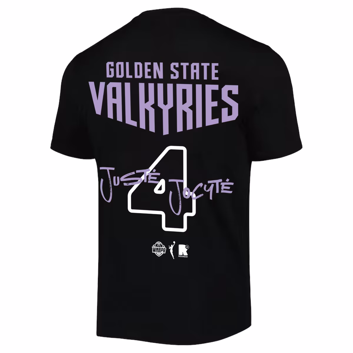 Unisex round21 Justė Jocytė Black Golden State Valkyries Name & Number T-Shirt 4 Unisex round21 Justė Jocytė Black Golden State Valkyries Name & Number T-Shirt