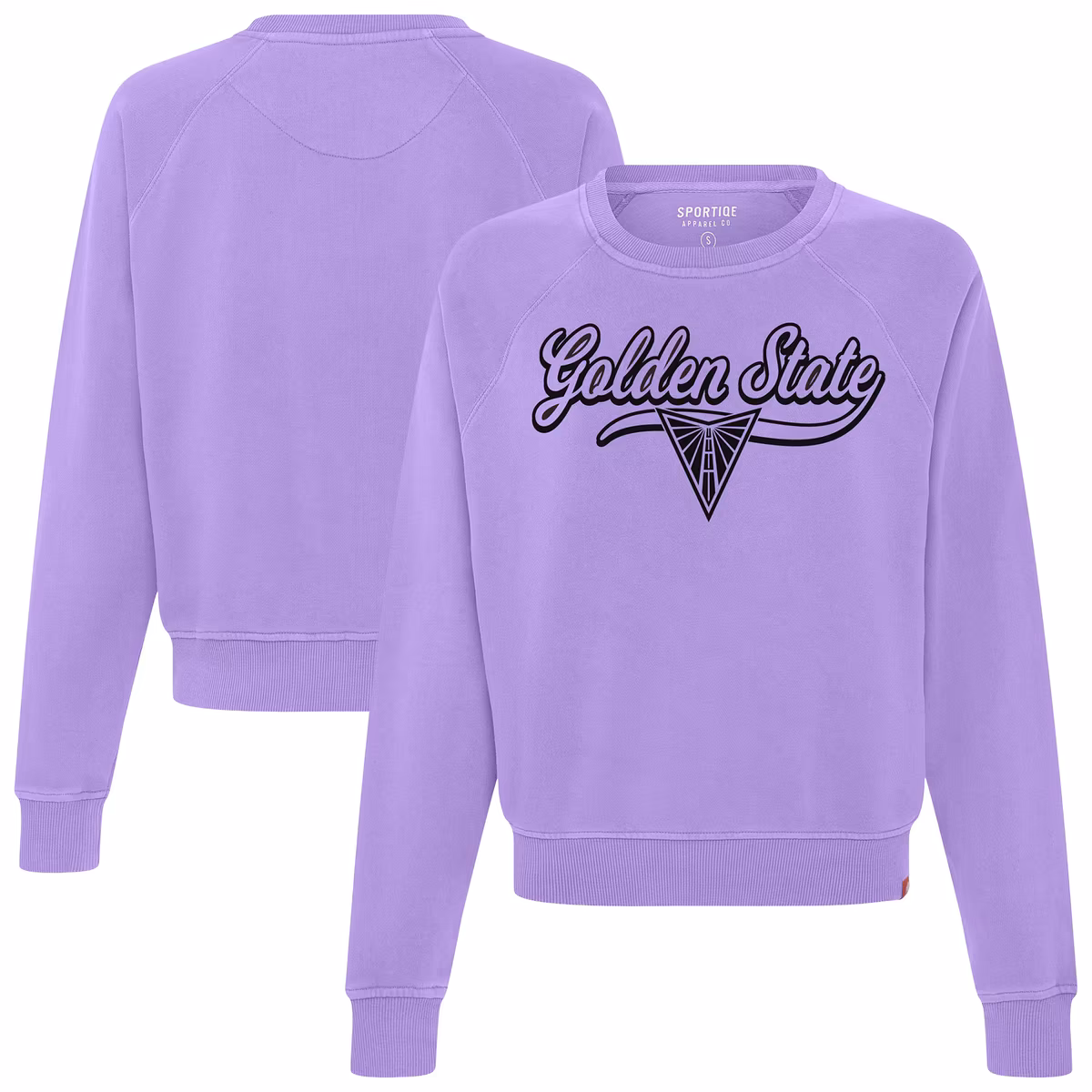 Women's Sportiqe  Purple Golden State Valkyries Ashlyn Raglan Crewneck Sweatshirt