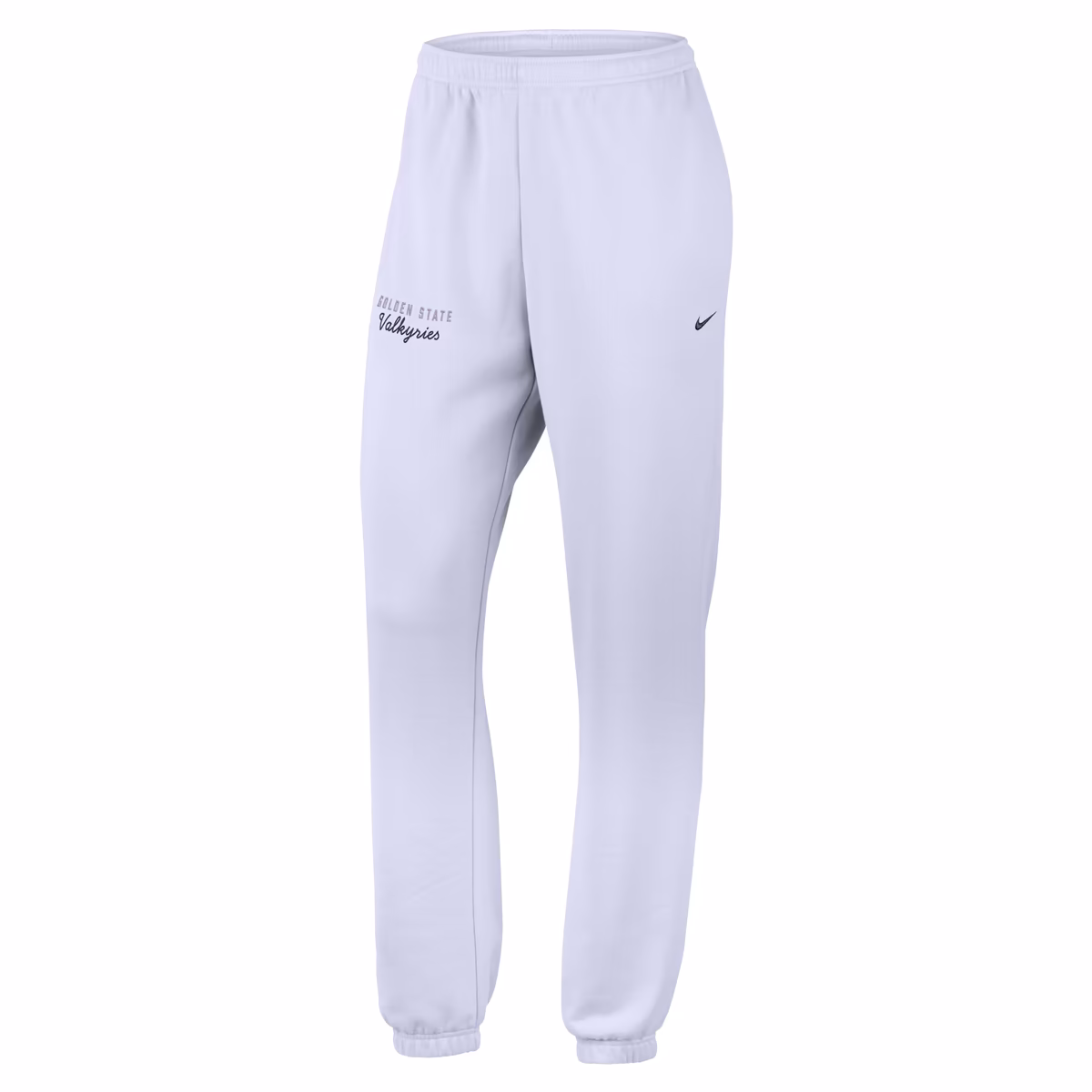 Women's Nike Violet Golden State Valkyries Studio Cuffed Fleece Sweatpants 3 Women's Nike Violet Golden State Valkyries Studio Cuffed Fleece Sweatpants