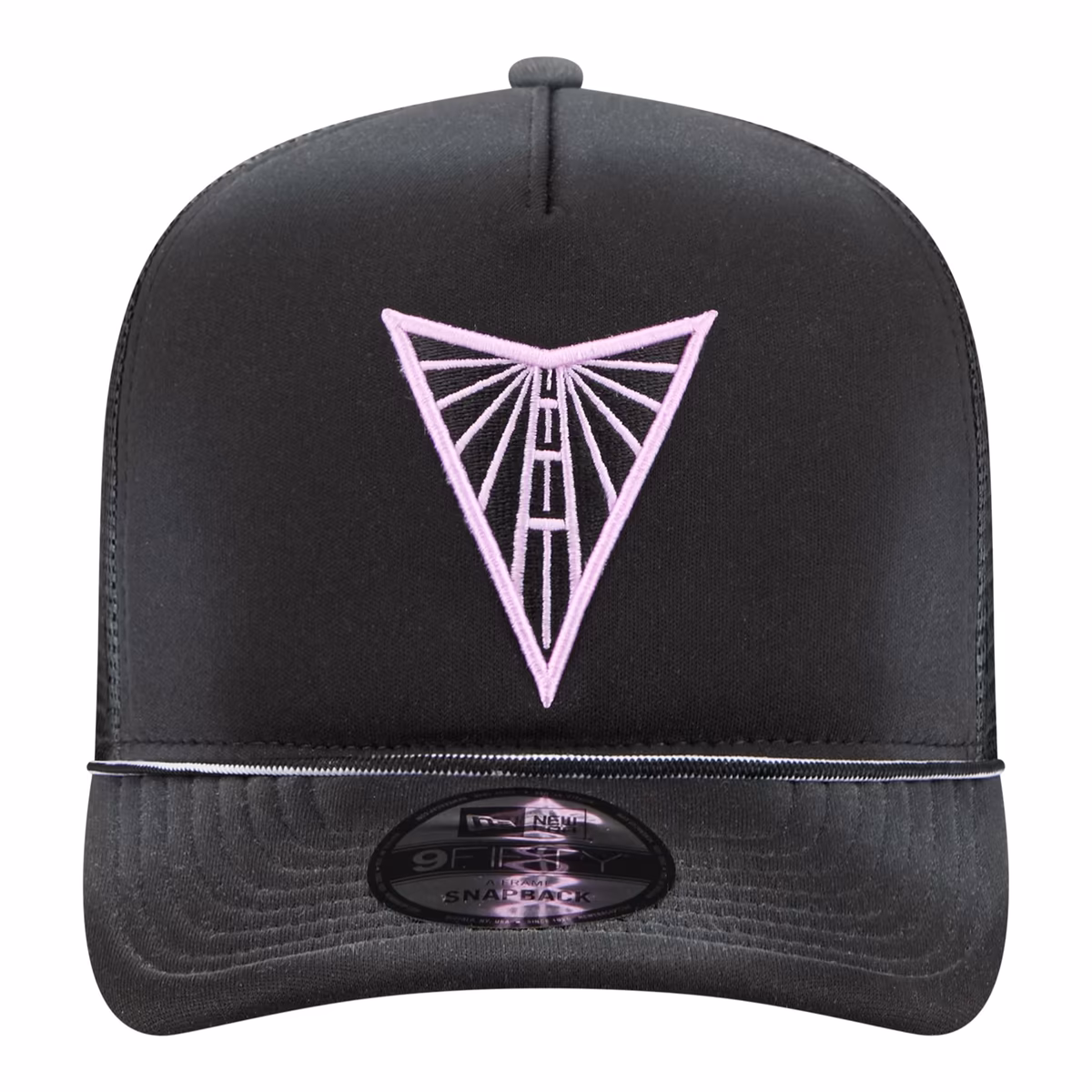 Unisex New Era Black Golden State Valkyries Worn Foam Front 9FIFTY A-Frame Trucker Rope Snapback Hat 3 Unisex New Era Black Golden State Valkyries Worn Foam Front 9FIFTY A-Frame Trucker Rope Snapback Hat