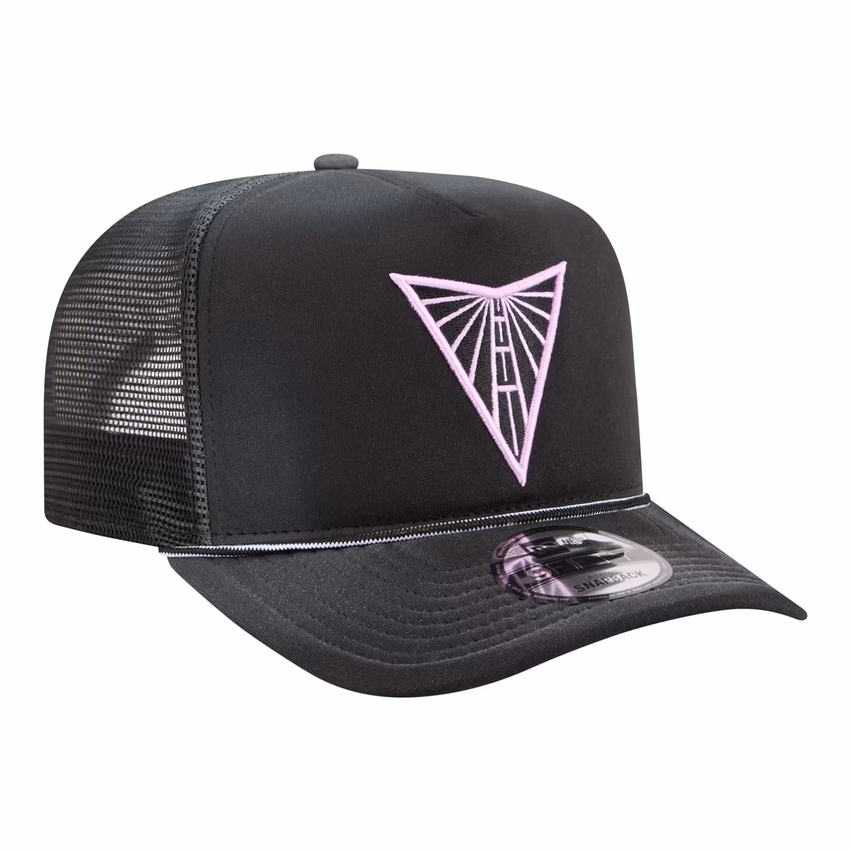 Unisex New Era Black Golden State Valkyries Worn Foam Front 9FIFTY A-Frame Trucker Rope Snapback Hat 4 Unisex New Era Black Golden State Valkyries Worn Foam Front 9FIFTY A-Frame Trucker Rope Snapback Hat
